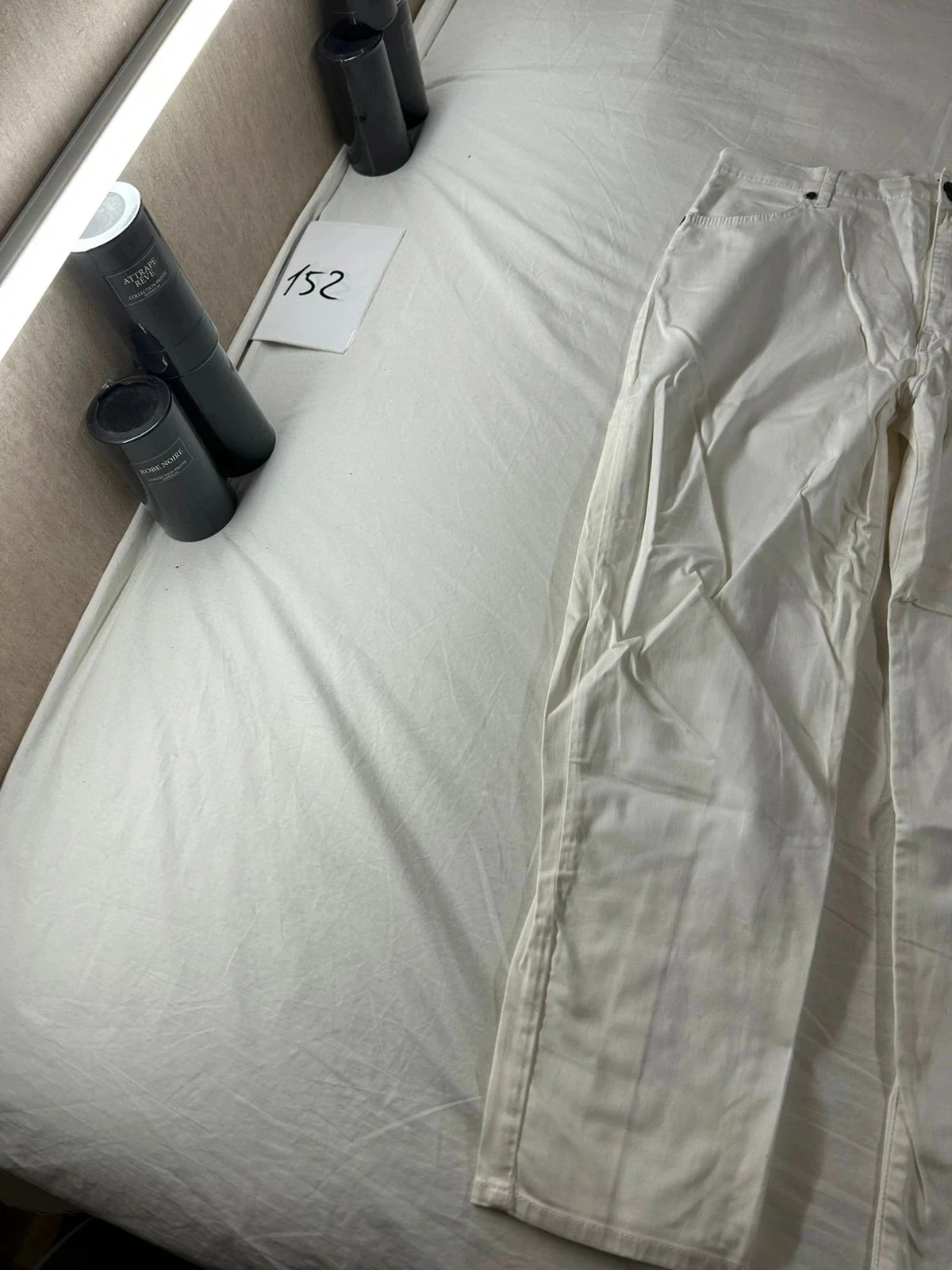 Witte slim fit jeans van Ober – photo 3